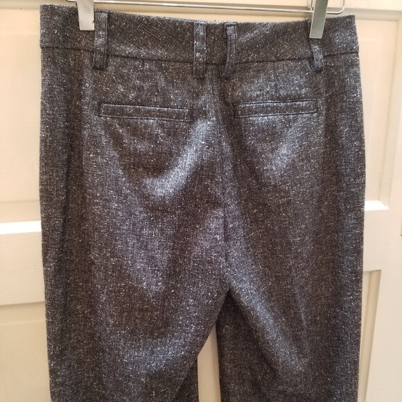 CAbi Charcoal Grey Tweed Flecked Wide Legged Cuffed Trousers Style  # 230 * Size - Picture 10 of 14